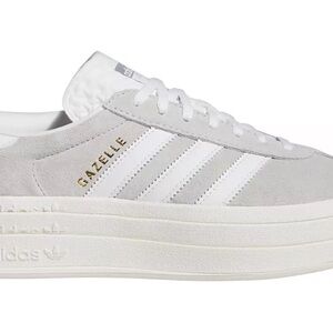 Adidas Gazelle Bold Platform Sneakers in Ash Gray and White Size 9.5